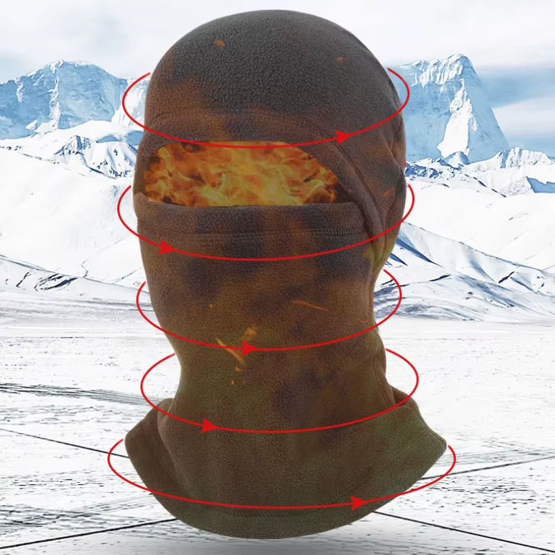 Winter Warm Polar-Fleece Balaclava Unisex Full Face Mask Neck Warmer Cycling Skiing Motorcycling Winter Sports Cap Face Cover