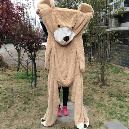 100-260Cm Cheap Unstuffed America Giant Bear Plush Toy Soft Bear Skin Birthday Valentine'S Gifts for Girl Kid'S Toy